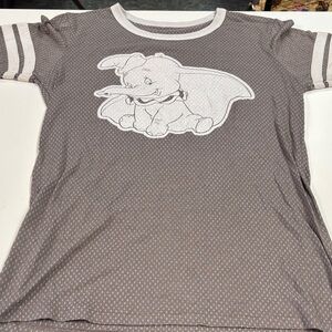 Disney Gray Dumbo Short Sleeve Tee